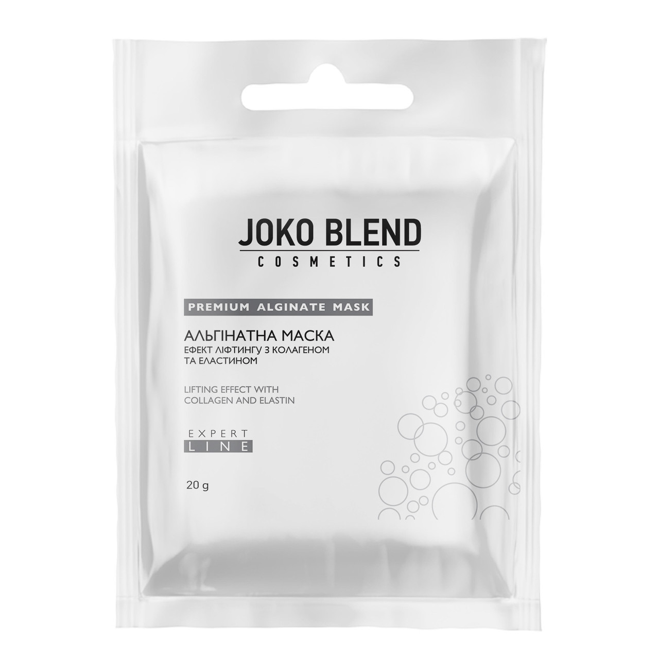 АЛЬГІНАТНА МАСКА ЕФЕКТ ЛІФТИНГУ З КОЛАГЕНОМ І ЕЛАСТИНОМ 20 Г Joko Blend