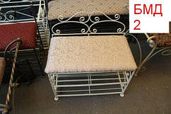 Банкетка біла кована - БМД2