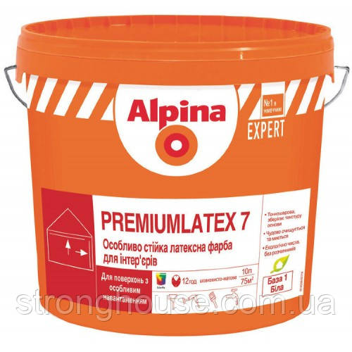 Alpina EXPERT Premiumlatex 7 B1 (Альпіна преміум латекс 7 Б1) 10 л