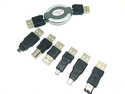 Набор USB переходников 7 в 1 Firewire 1394 AM BM