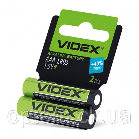 Батарейка Videx LR03 Alkaline (AAA) shrink card