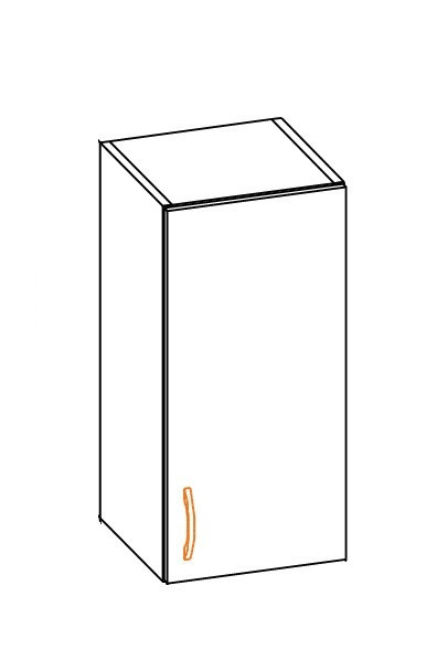Навісна шафа в кухню з ДСП 30В Аліна Меблі Сервіс, фото 1