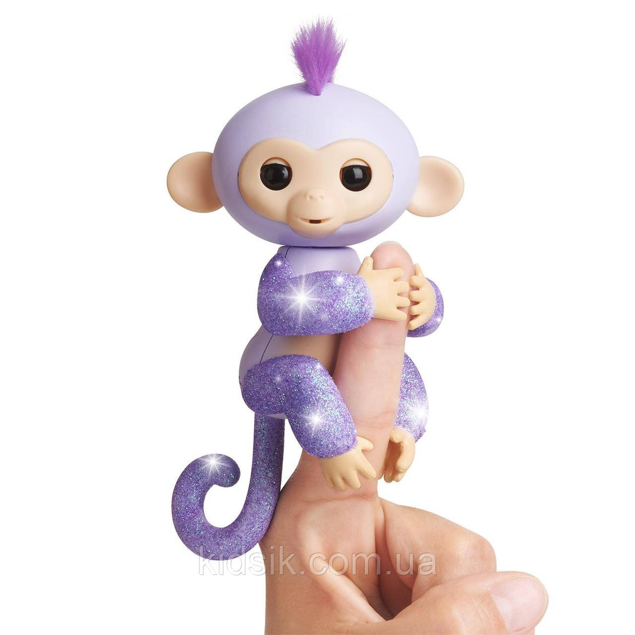 Оригінал! Інтерактивна мавпочка Кікі Fingerlings Glitter Monkey - Kiki Wow Wee, фото 1