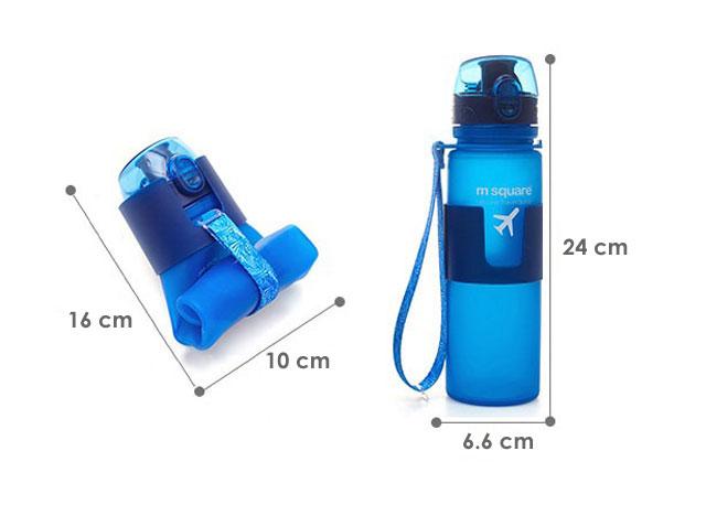 Розміри пляшки в складеному і розкладеному стані Розміри силіконової пляшки