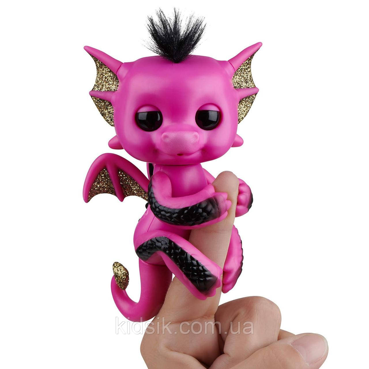Оригінал! Інтерактивний ручної дракончик Лексі Lexi Glitter Dragon - Wow Wee, фото 1