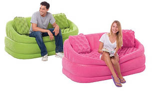 Надувний диван Intex 68573 Рожевий Cafe Loveseat, фото 1