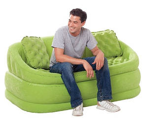 Надувний диван Intex 68573 Рожевий Cafe Loveseat, фото 4
