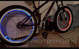 Яскрава підсвітка велосипеда оптичним дротом. 6 кольорів, фото 6