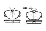 Колодки гальмівні передні Mercedes W124 85-95 Remsa