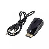 Адаптер-перехідник HDMI-VGA з аудіо