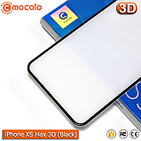 Захисне скло Mocolo iPhone XS Max (Black) Anti-Dust 3D, фото 4