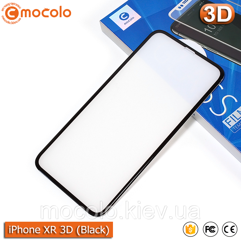 Захисне скло Mocolo iPhone XR (Black) Anti-Dust 3D