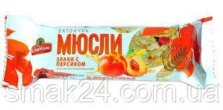 Батончик-мюслі "Злаки з персиком" Спартак 35г