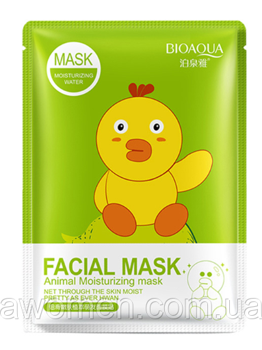 Маска Bioaqua Facial Mask Animal тканинна маска (Кутка)