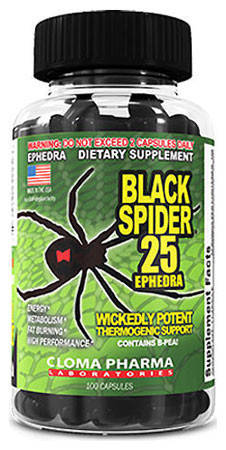 Кращий жироспалювач Cloma Pharma Black Spider 10 caps поштучно, фото 2