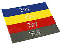 Резинка для фитнеса и спорта TTCZ (эластичная лента эспандер) набор 4 шт + Чехол в комплекте