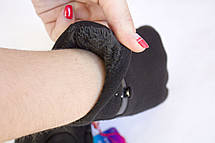 Жіночі стрейчеві рукавички Чорні Великі, фото 2