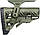 Приклад FAB Defense GLR-16 CP з регульованою щокою для AR15/M16. Колір - оливковий, фото 3