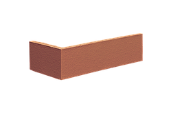 Кутовий елемент плитки клинерний King Klinker Dream House колір 01 Ruby-Red розмір 250/120x65x10 мм.