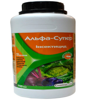 Інсектицид Альфа Супер, 500 мл — від широкого спектра шкідників цукрових буряків, зернових і плодових культур
