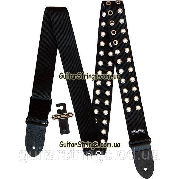 Ремінь гітарний Dunlop D38-19BK Guitar Grommet Strap Black, фото 1