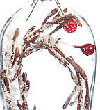 Скляна ялинкова іграшка "Сосулька" 30х5см., фото 2