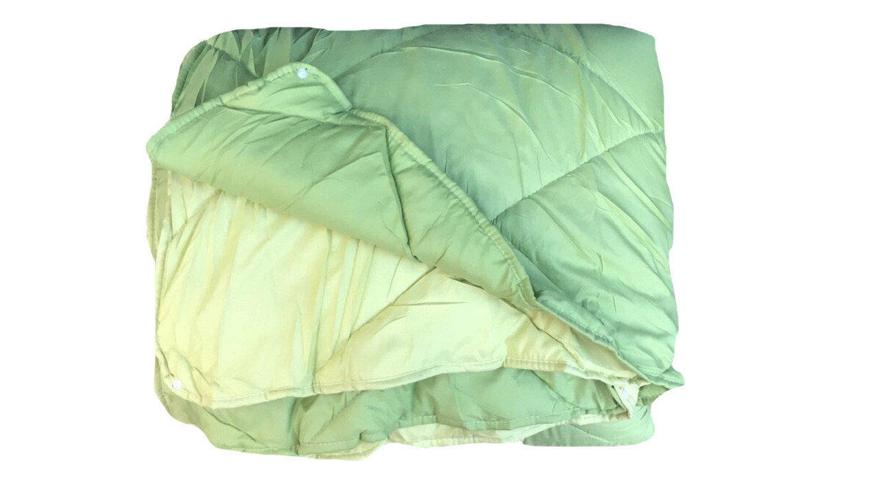 Одеяло Dophia Double Green нанофайбер 215-155 см*2 шт зеленое - фото 1 - id-p785196425