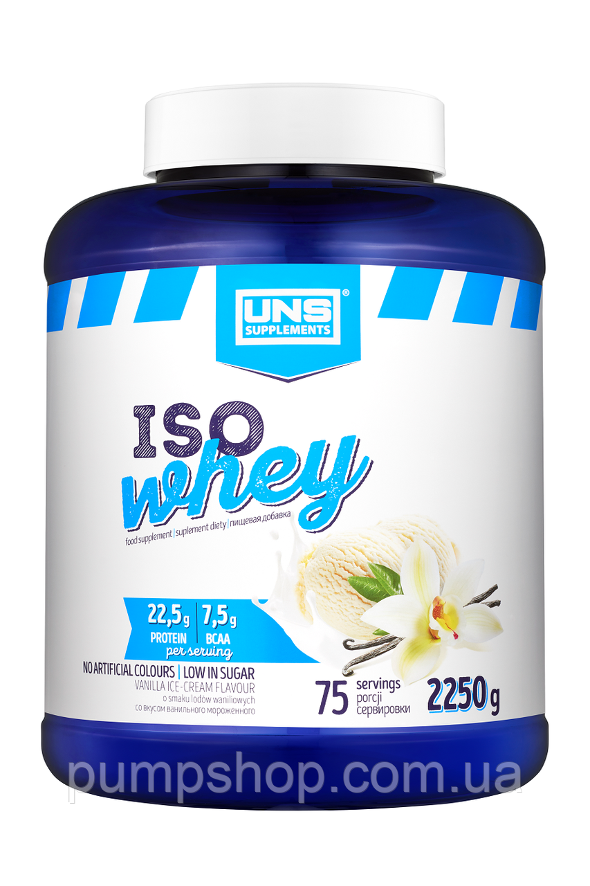 Сироватковий ізолят протеїн UNS Iso Whey 2250 г