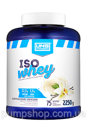 Сироватковий ізолят протеїн UNS Iso Whey 2250 г, фото 1