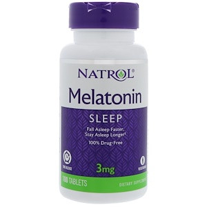 Мелатонин препарат для крепкого и здорового сна. 3 мг.Нормализирует обмен веществ, NTL-00458 Киев - фото 1 - id-p169219653