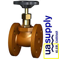 Запорный или невозвратно-запорный клапан прямоточный, фланцевое подсоединение