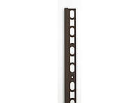 Алюминиевый декоративный внешний угол для плитки темно-коричневый, Н-10мм, Profilpas