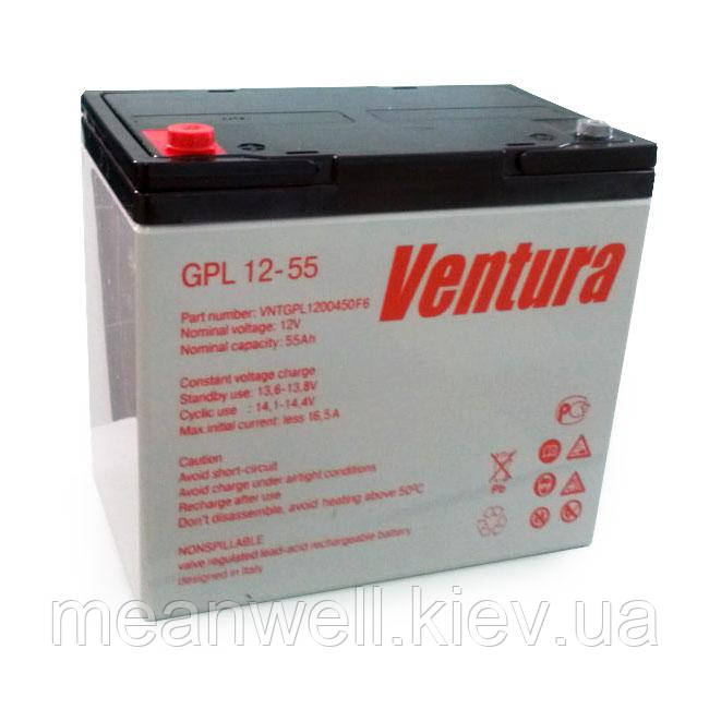 Акумуляторна батарея Ventura GPL 12-55 12в, 55Ач (AGM)
