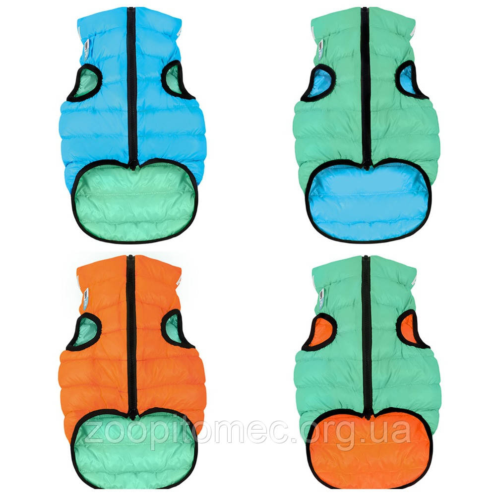 Курточка жилет для собак Collar Airy Vest Lumi (ЭйриВест Люми) світиться в темряві, двостороння М45