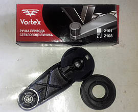 Ручка склопідіймача металева ваз 2108-21099 VORTEX