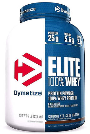 100% Elite Whey Protein Dymatize Nutrition 2,3 kg, фото 1