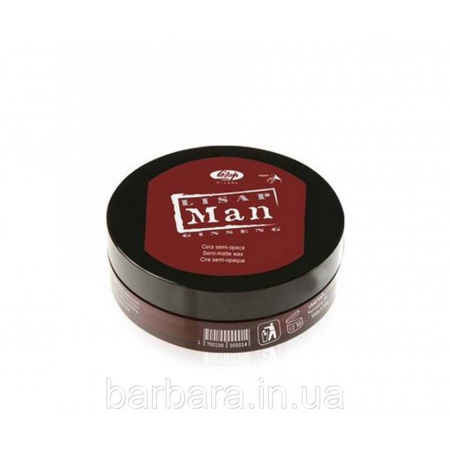 Моделюючий віск для чоловіків Lisap Man Semi-matte wax (100 мл)