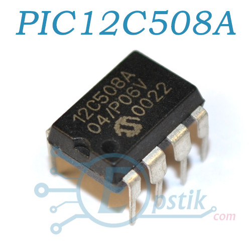 PIC12C508A-04I/P, Мікроконтролер 8-біт, 4МГц, DIP7