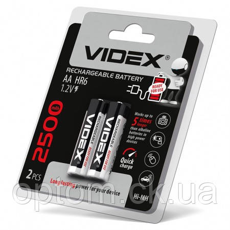 Акумулятор Videx HR6 2500mAh (AA)