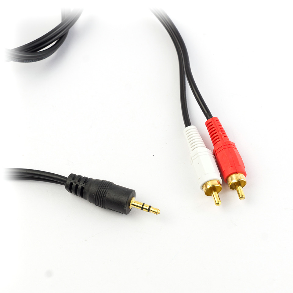 Аудіо кабель 2RCA - 3.5 мм 3м