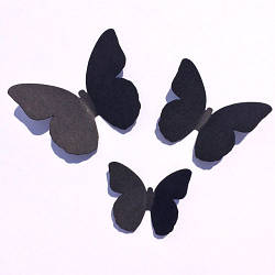 Декоративні 3D метелики Набір 3d наклейок Аргус матова інтер'єрні наклейки для стін Комплект 25 шт.