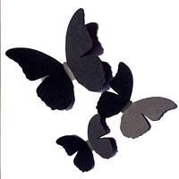 Декоративные интерьерные 3d бабочки набор Монарх (3Д наклейки из картона) матовая Комплект 25 шт.