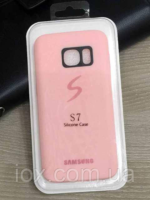 Матовый силиконовый чехол Silicon Case для Samsung Galaxy S7 - фото 1 - id-p785986579