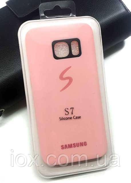 Матовый силиконовый чехол Silicon Case для Samsung Galaxy S7 - фото 2 - id-p785986579