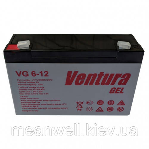 Акумуляторна батарея Ventura VG 6-12 6в, 12Ач (GEL), фото 1