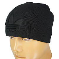 Однотонная черная мужская шапка A 18 black