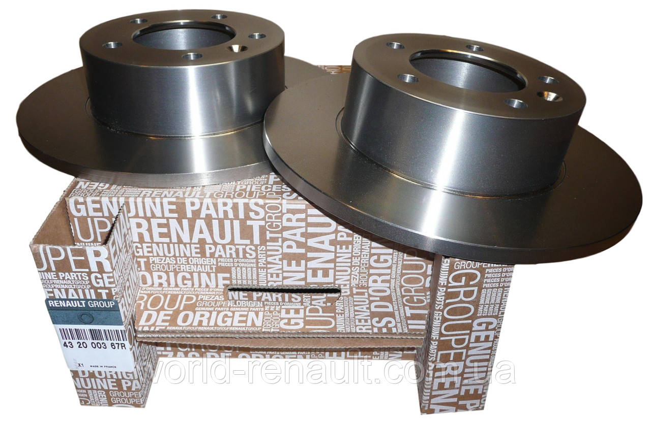 Renault (Original) 432000367R — Комплект задніх гальмівних дисків на Рено Майстер III