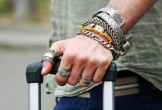 Срібні браслети чоловічі 925 проби