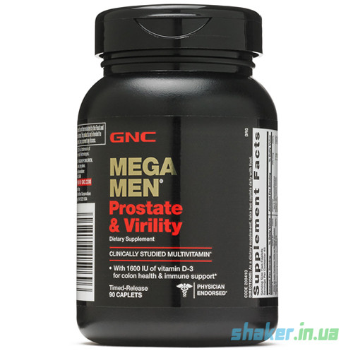 Витамины для мужчин GNC Mega Men Prostate & Virility (90 таб) для простаты мега мен - фото 1 - id-p670639194