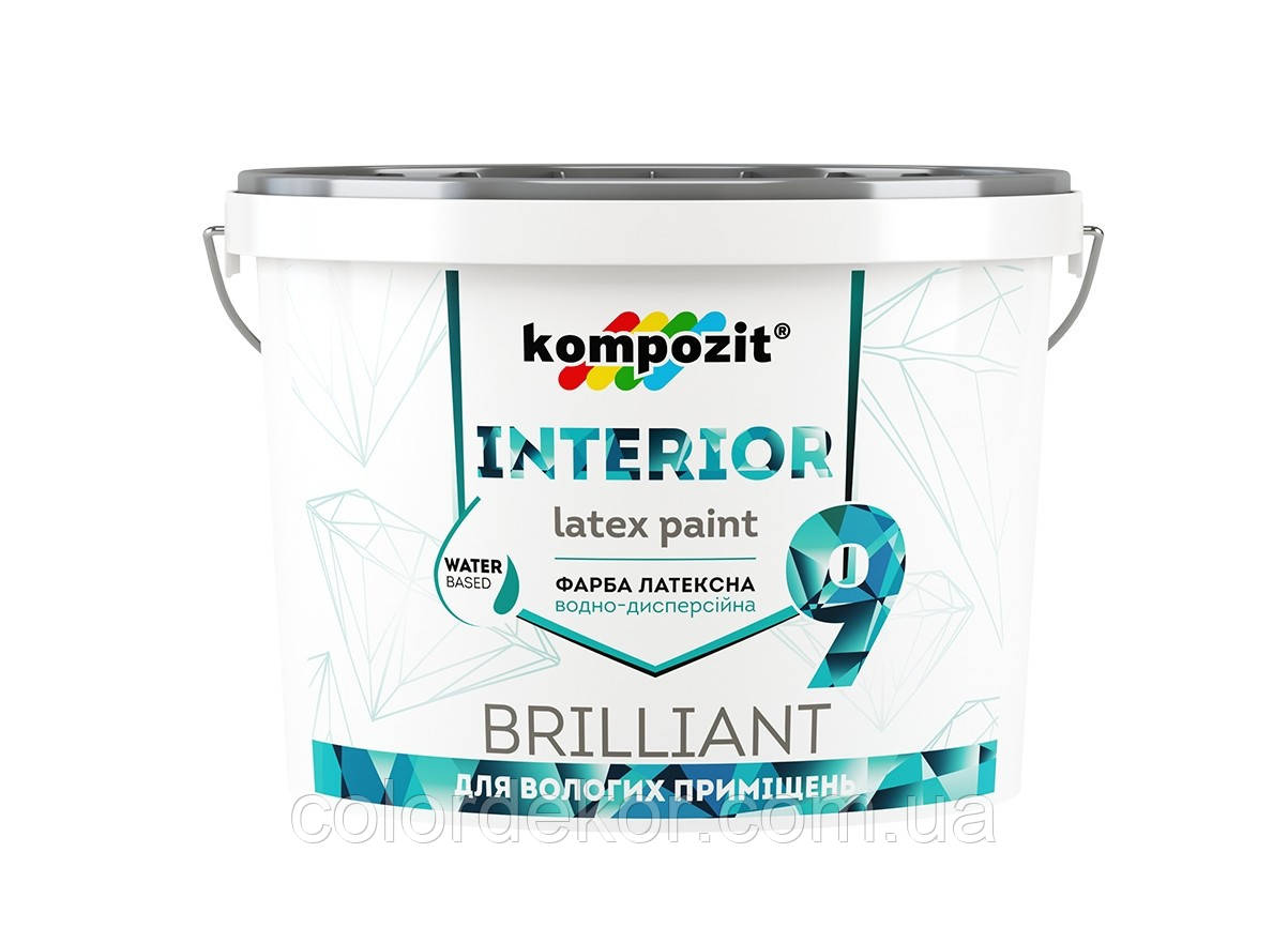 Водостійка фарба INTERIOR 9 Kompozit 9 л